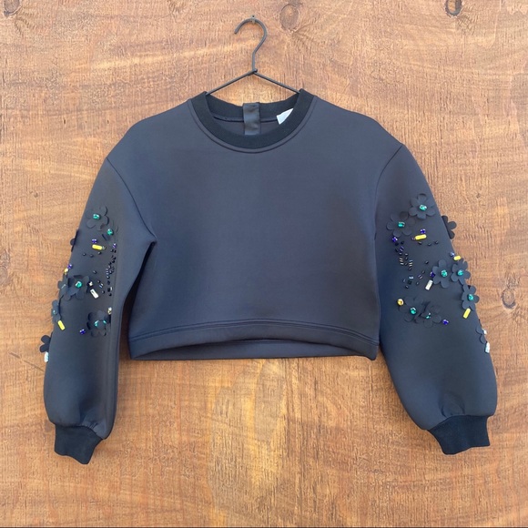 NWT Zendaya embellished sweatshirt shirts SZ s - Picture 2 of 5